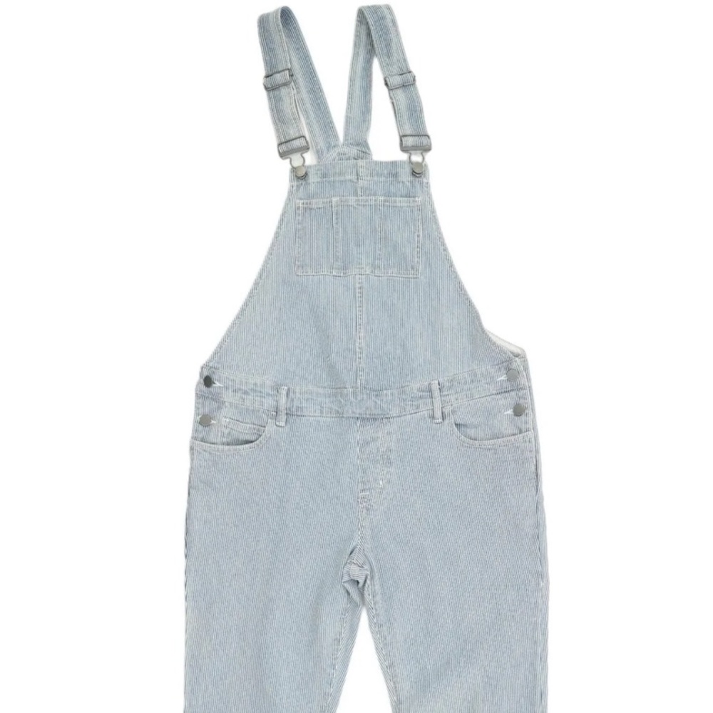 Hatch collection maternity railroad stripe overall size small